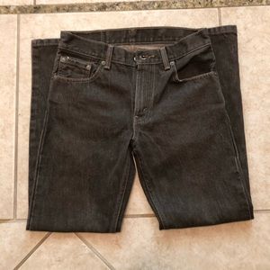 New boys Levi Strauss Boot Cut dark Brown/BK jeans